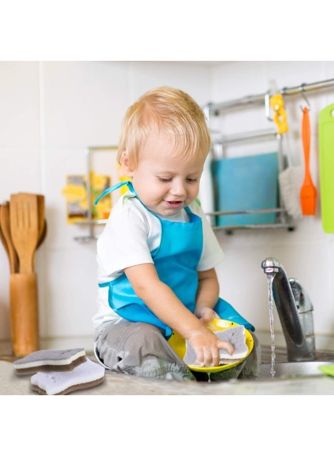 Colorful 4 Pieces Cat-Shaped Scrubbing Sponges – Multi-Purpose Kitchen and Household Non-Scratch Dishwashing Sponges – Fun Cute Design for Adults and Kids - Image 2